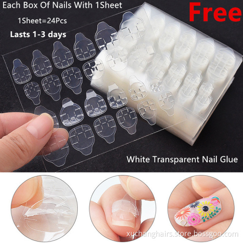 Free Sample False Nails Various Color Wholesale Custom Long Press On Nails For Women